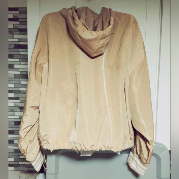 New Look Hooded Varsity Windbreaker Jacket Full Zip Lightweight Size XL - Picture 5 of 7